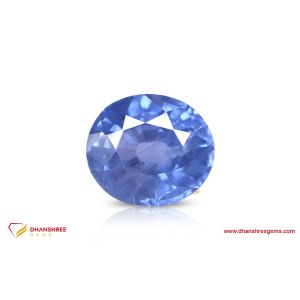 Blue Sapphire (Neelam) - front view