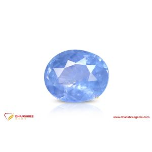 Blue Sapphire (Neelam) - front view