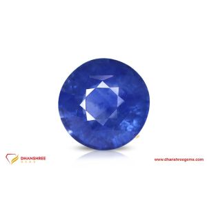 Blue Sapphire (Neelam) - front view