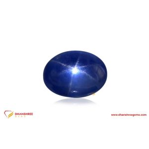 Blue Sapphire (Neelam) - front view