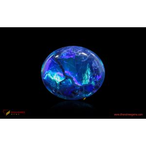 Black Fire Opal - front view