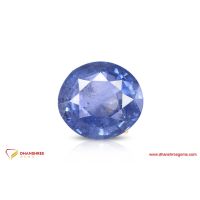 Blue Sapphire (Neelam) - front view