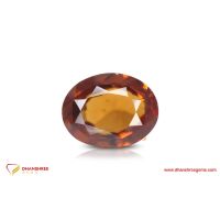 Hessonite Garnet (Gomed) - front view
