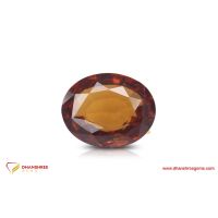 Hessonite Garnet (Gomed) - front view
