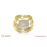 Yellow Sapphire (Pukhraj) - front view