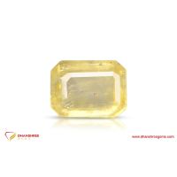 Yellow Sapphire (Pukhraj) - front view