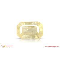 Yellow Sapphire (Pukhraj) - front view