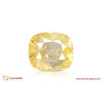 Yellow Sapphire (Pukhraj) - front view