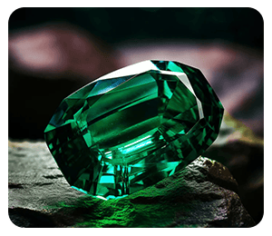 but natural emerald stone