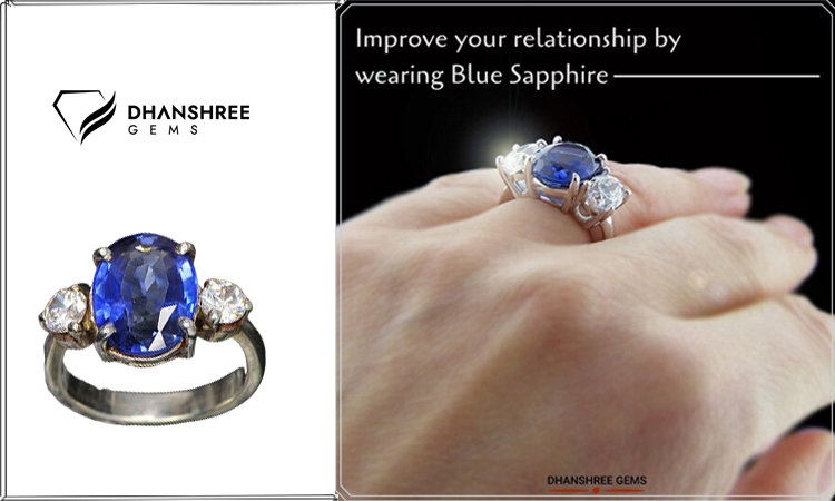 Wearing blue sapphire and diamond best sale together