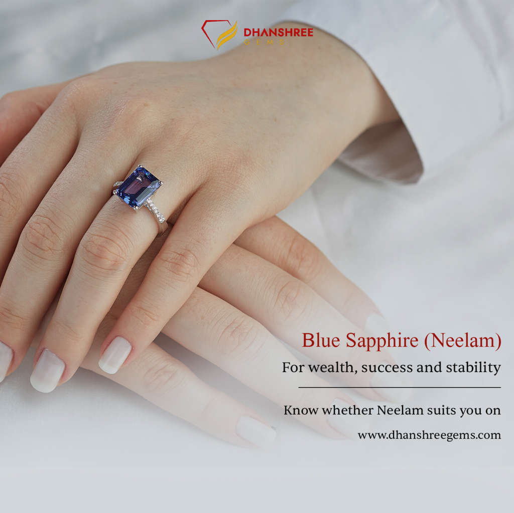 Neelam Stone Ring