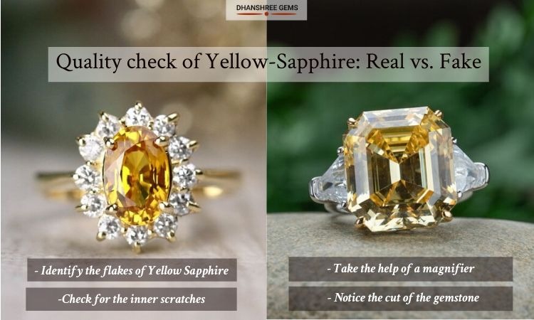 Quality Check of Yellow Sapphire Gemstone